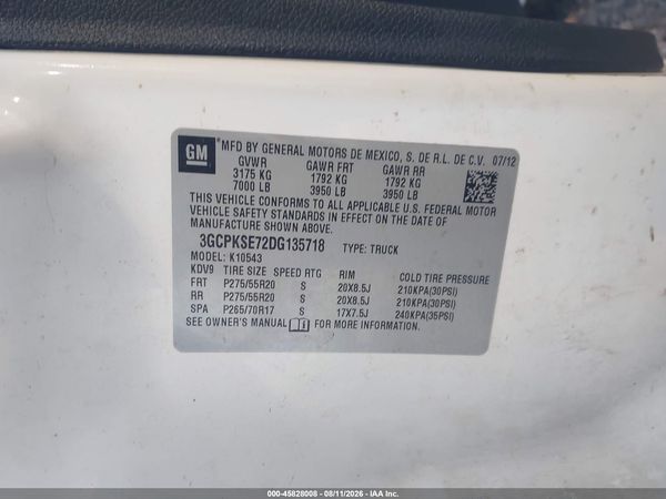 2013 CHEVROLET SILVERADO 1500 LT — I9