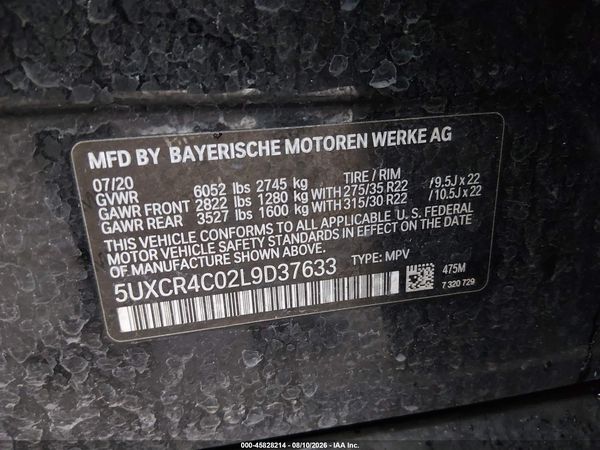 2020 BMW X5 SDRIVE40I
