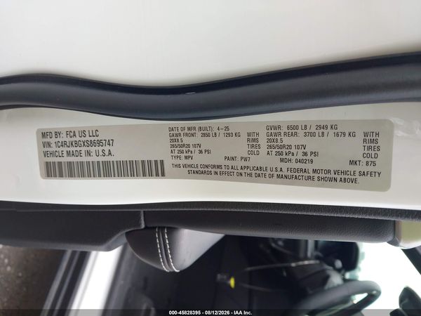 2025 JEEP GRAND CHEROKEE L LIMITED 4X4