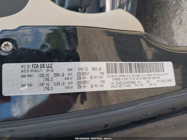 2017 DODGE GRAND CARAVAN SXT — I9