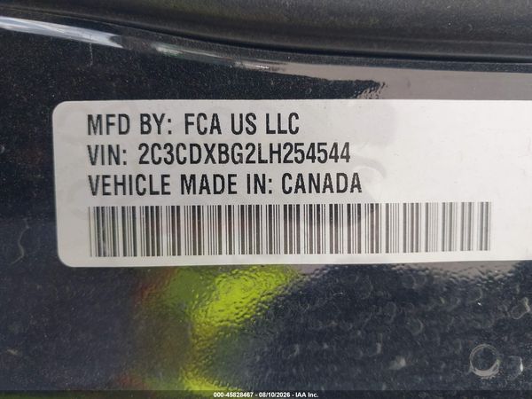 2020 DODGE CHARGER SXT RWD