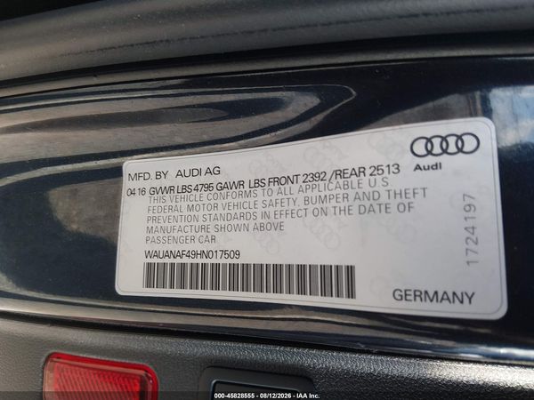 2017 AUDI A4 PREMIUM