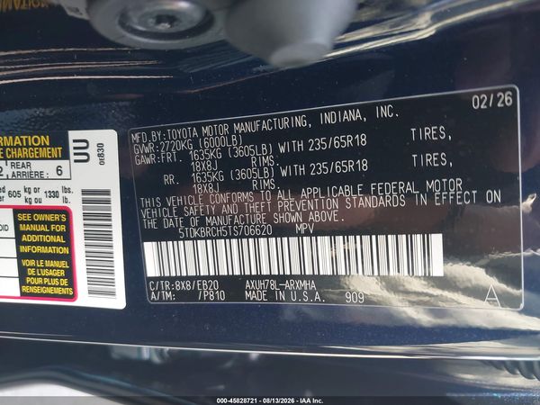 2026 TOYOTA HIGHLANDER HYBRID XLE