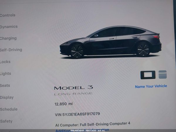 2025 TESLA MODEL 3