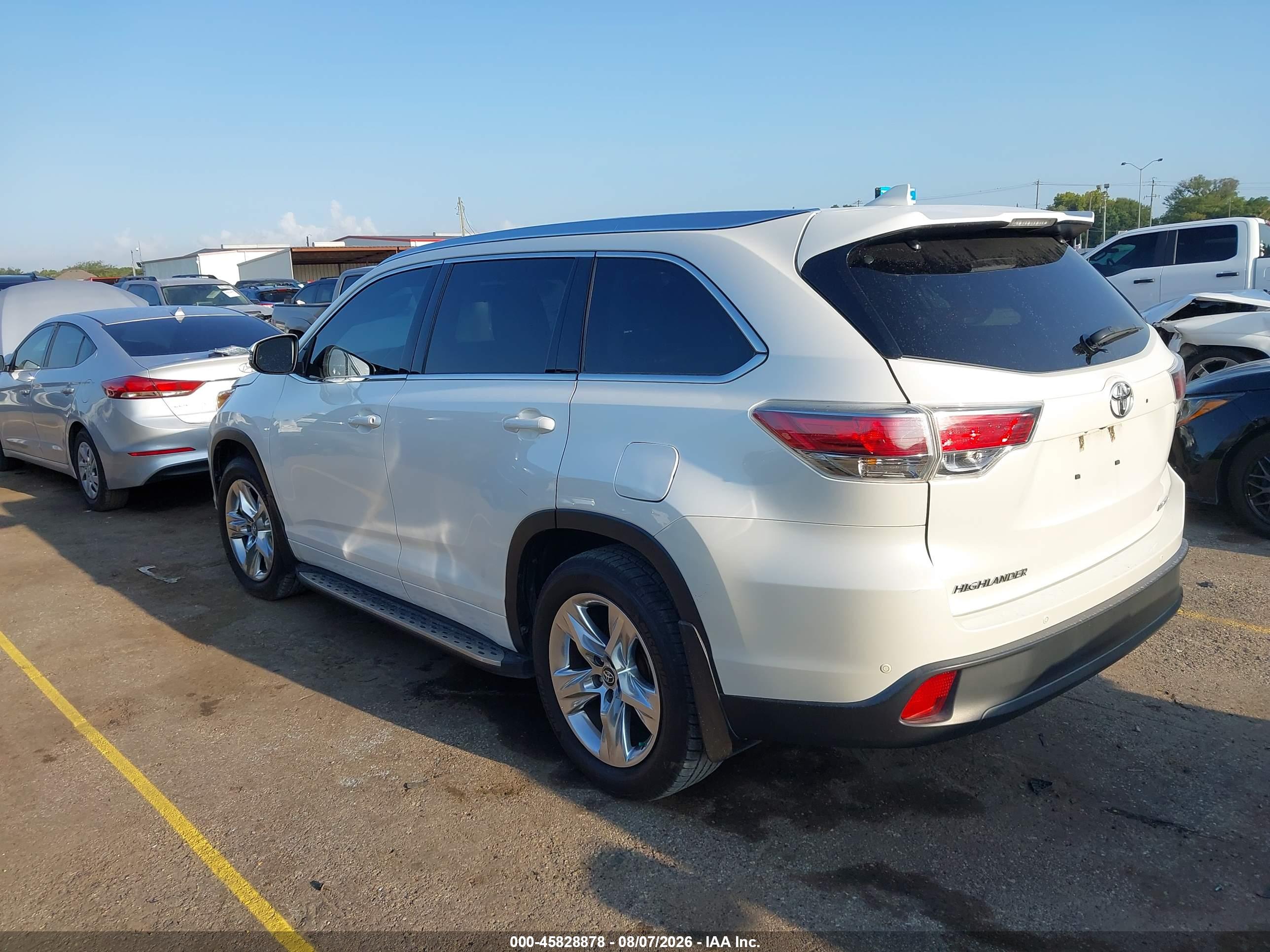 2016 TOYOTA HIGHLANDER LIMITED V6