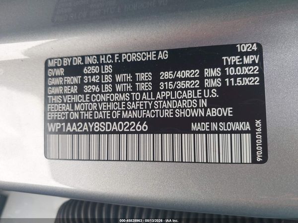 2025 PORSCHE CAYENNE