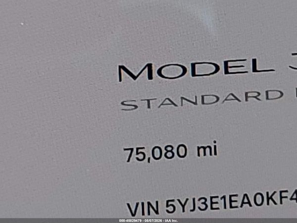 2019 TESLA MODEL 3