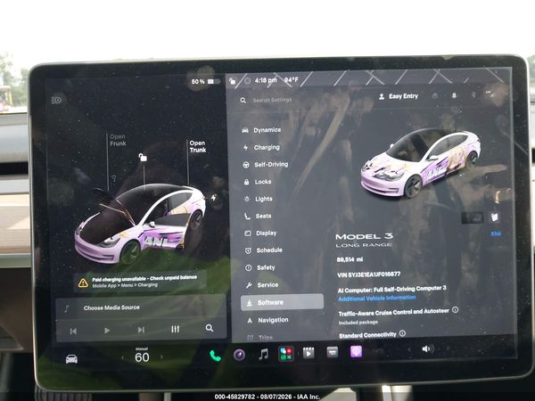 2018 TESLA MODEL 3 LONG RANGE/MID RANGE