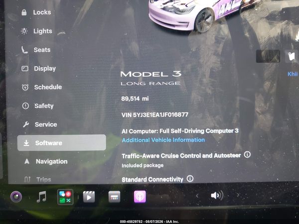 2018 TESLA MODEL 3 LONG RANGE/MID RANGE
