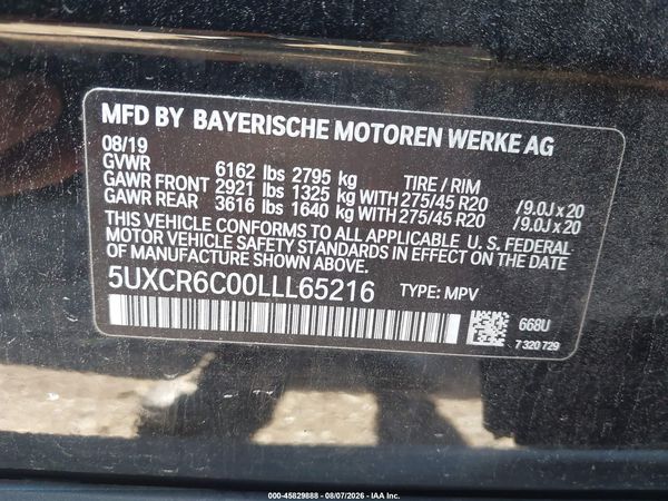 2020 BMW X5 XDRIVE40I