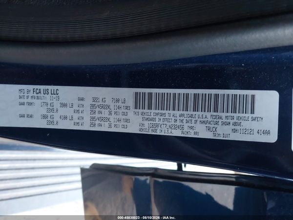 2020 RAM 1500
