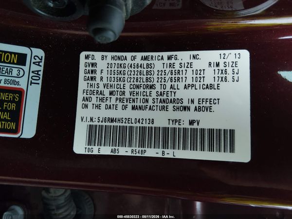 2014 HONDA CR-V EX