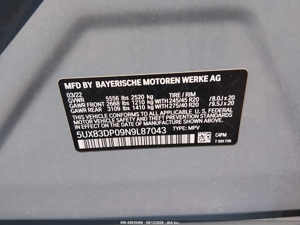 2022 BMW X3 M40I
