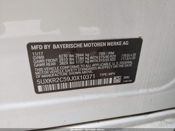 2018 BMW X5 SDRIVE35I