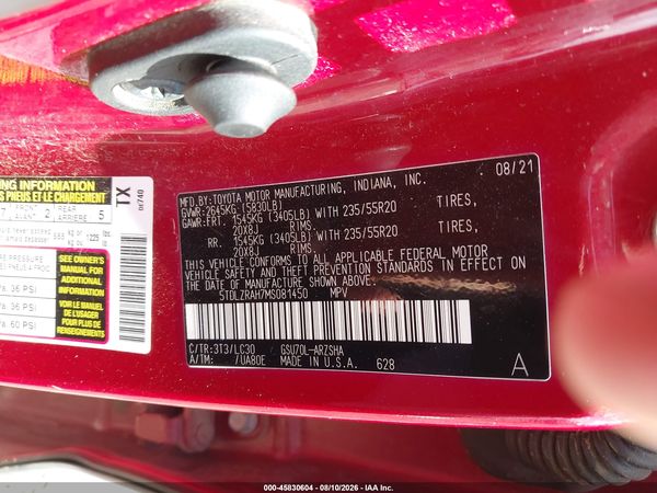2021 TOYOTA HIGHLANDER XSE
