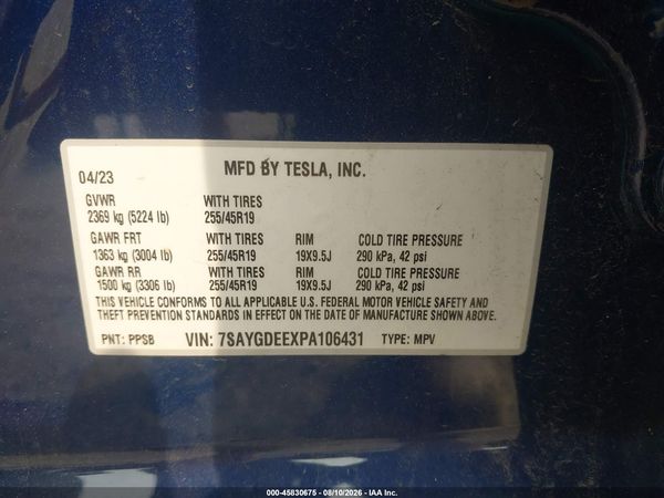 2023 TESLA MODEL Y