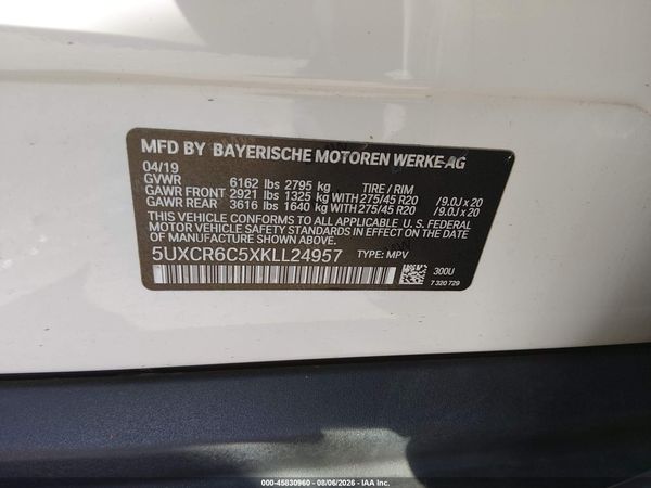 2019 BMW X5 XDRIVE40I