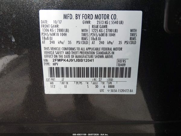 2018 FORD EDGE SEL