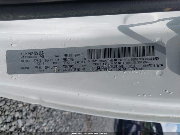 2018 RAM 1500 TRADESMAN  4X2 8' BOX