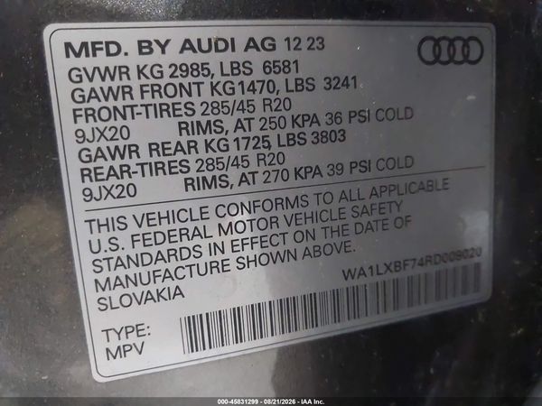 2024 AUDI Q7 — I9