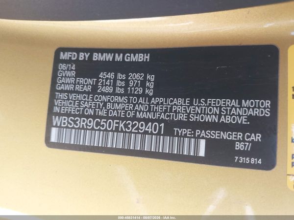 2015 BMW M4