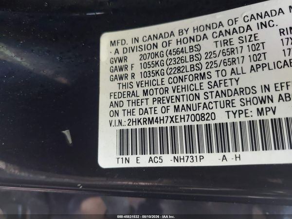 2014 HONDA CR-V EX-L