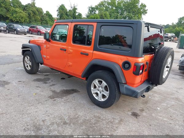 2019 JEEP WRANGLER UNLIMITED SPORT S 4X4