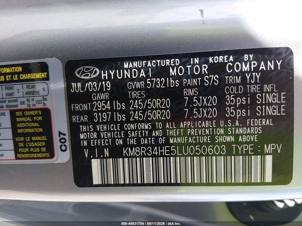 2020 HYUNDAI PALISADE SEL
