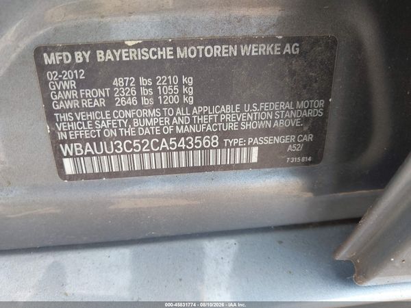 2012 BMW 328I XDRIVE