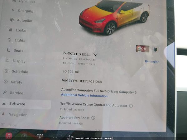 2020 TESLA MODEL Y