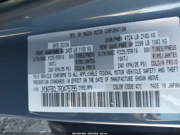 2024 MAZDA CX-5 2.5 S CARBON EDITION