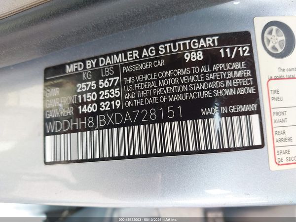2013 MERCEDES-BENZ E 350 4MATIC