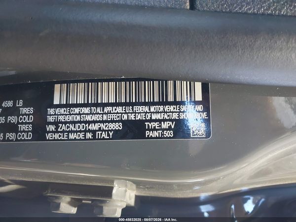 2021 JEEP RENEGADE LIMITED 4X4