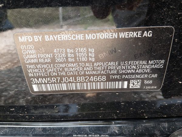 2020 BMW 330I XDRIVE