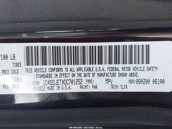 2013 DODGE DURANGO CITADEL
