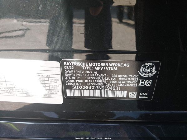 2022 BMW X5 XDRIVE40I