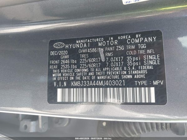 2021 HYUNDAI TUCSON VALUE