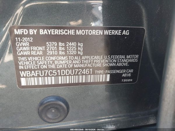 2013 BMW 535I XDRIVE
