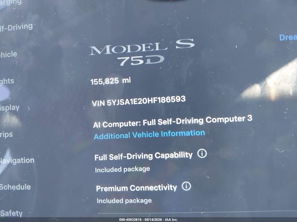 2017 TESLA MODEL S 100D/60D/75D/90D/P100D