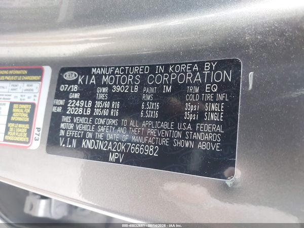 2019 KIA SOUL Base