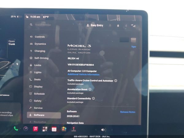 2018 TESLA MODEL 3 LONG RANGE/PERFORMANCE
