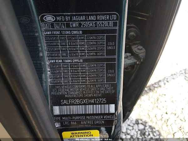 2014 LAND ROVER LR2