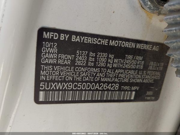 2013 BMW X3 XDRIVE28I