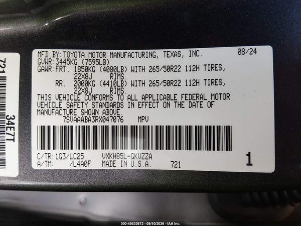 2024 TOYOTA SEQUOIA CAPSTONE