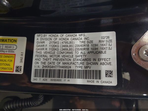 2026 HONDA CR-V EX-L AWD