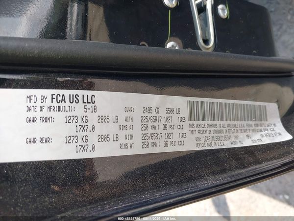 2019 JEEP CHEROKEE LATITUDE PLUS 4X4