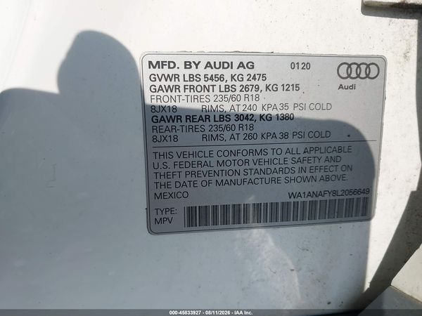 2020 AUDI Q5