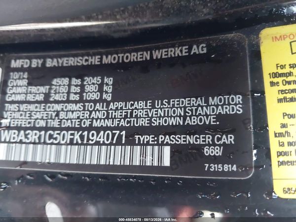 2015 BMW 435I xDrive