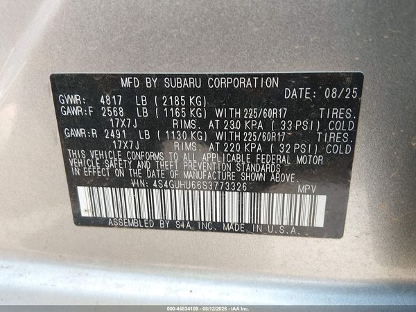 2025 SUBARU CROSSTREK WILDERNESS — I9