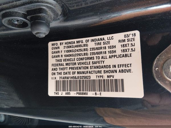 2018 HONDA CR-V EX